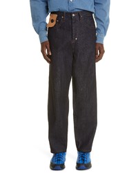 Craig Green Embroidered Hole Jeans In Raw Indigo At Nordstrom