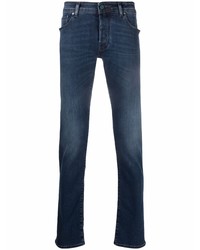 Jacob Cohen Embroidered Logo Slim Fit Jeans