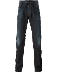 Emporio Armani Stonewash Tapered Jeans