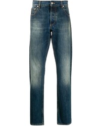 Alexander McQueen Faded Effect Straight Jeans