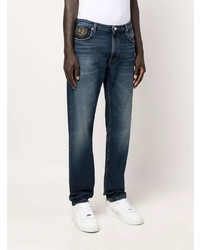 Roberto Cavalli Faded Finish Slim Cut Jeans