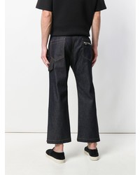 Helmut Lang Frayed Cropped Jeans