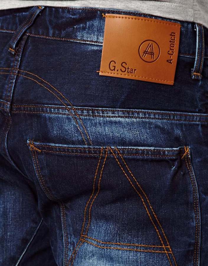 G Star Jeans A Crotch Regular Tapered Medium Aged, $165 | Asos | Lookastic