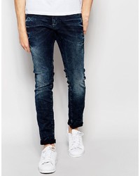 G Star G Star Jeans Revend Super Slim Fit Stretch Dark Aged Vintage