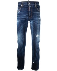 DSQUARED2 Gem Embellished Distressed Jeans
