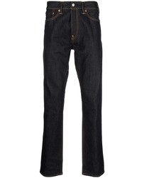 Evisu Geometric Embroidered Slim Fit Jeans