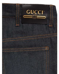 Gucci Gg Supreme Cuffs Straight Jeans