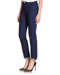 7 For All Mankind Giambattista Valli For High Rise Straight Leg Jeans