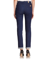 7 For All Mankind Giambattista Valli For High Rise Straight Leg Jeans