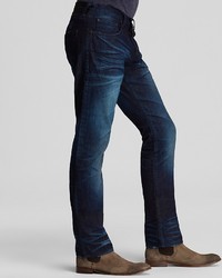 PRPS Goods Co Jeans Demon Fire Engine Straight Fit In Indigo