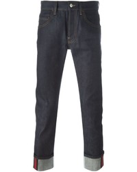 Gucci Tapered Jeans With Web