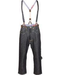 Junya Watanabe Heart Stitched Cropped Jeans