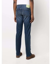 Canali High Rise Slim Fit Jeans