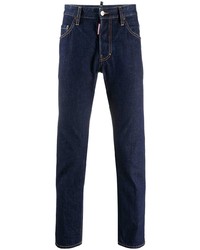 DSQUARED2 High Rise Straight Leg Jeans