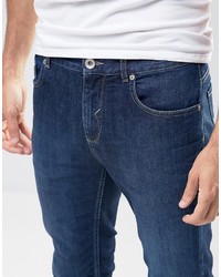 Selected Homme Dark Wash Jeans With Stretch In Slim Fit