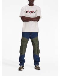 Hugo Hybrid Cargo Pockets Straight Leg Jeans