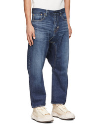 Fumito Ganryu Indigo 5 Pocket Sarrouel Jeans