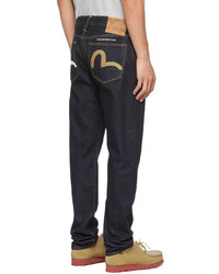 Evisu Indigo Duo Color Seagull Carrot Fit Jeans