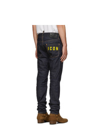 DSQUARED2 Indigo Resin 3d Cool Guy Jeans