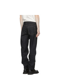 Jil Sander Indigo Rinsed Raw Denim Standard Jeans