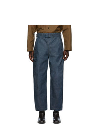 Lemaire Indigo Twisted Jeans