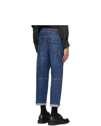 Neil Barrett Indigo Vintage Wide Jeans