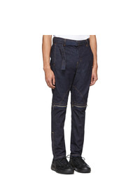 Sacai Indigo Zip Detail Jeans