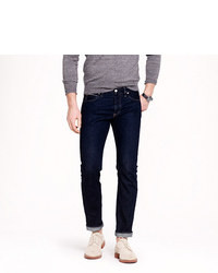 J.Crew 484 Japanese Selvedge Jean In Resin Crinkle Wash