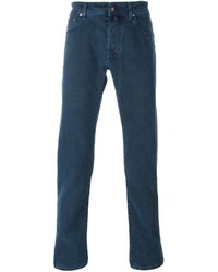 Jacob Cohen Stitched Accent Slim Jeans