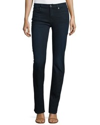 7 For All Mankind Kimmie Straight Leg Jeans Blue Black River