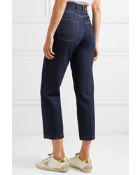 Golden Goose Deluxe Brand Komo Cropped High Rise Straight Leg Jeans