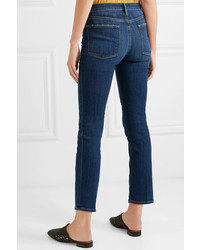 Frame Le High Cropped Straight Leg Jeans