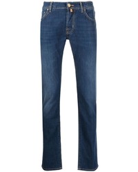 Jacob Cohen Logo Embroidered Slim Fit Denim Jeans