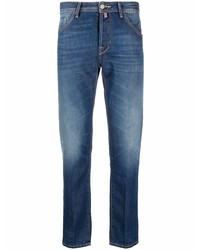 Jacob Cohen Logo Patch Slim Cut Jeans