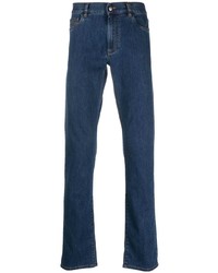 Canali Logo Patch Slim Fit Jeans