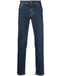 Dolce & Gabbana Logo Patch Straight Leg Jeans