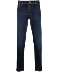 Peserico Logo Patch Straight Leg Jeans