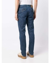 Man On The Boon. Logo Patch Tapered Jeans