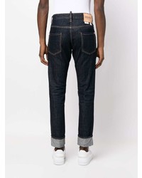 DSQUARED2 Logo Patch Turn Up Jeans