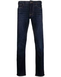 Emporio Armani Logo Plaque Straight Leg Jeans