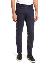 Berle Manufacturing Five Pocket Stretch Solid Wool Cotton Trousers