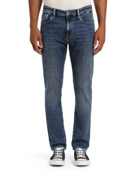 Mavi Jeans Marcus Straight Leg Jeans In Mid Brushed Feather Blue At Nordstrom