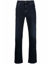 7 For All Mankind Mid Rise Straight Jeans