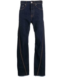 Lanvin Mid Rise Straight Leg Cotton Jeans