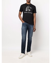 Armani Exchange Mid Rise Straight Leg Jeans