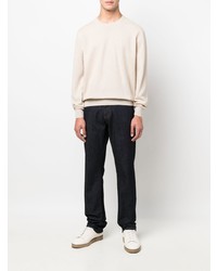 Canali Mid Rise Straight Leg Jeans