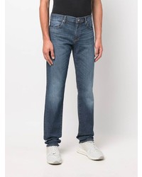 Armani Exchange Mid Rise Straight Leg Jeans