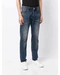 Emporio Armani Mid Rise Straight Leg Jeans