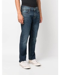 7 For All Mankind Mid Rise Straight Leg Jeans