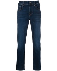 7 For All Mankind Mid Rise Tapered Leg Jeans